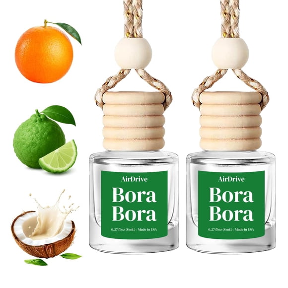 Ambientador para auto AirDrive Bora-Bora Coconut, paquete de 2