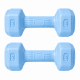 thumbnail image 1 of Par Mancuernas Hexagonales PVC 4 Kg c/u Pesas Fitness 8 Kg Total, 1 of 3