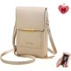 thumbnail image 1 of Bolso bandolera pantalla táctil mujer antirrobo móvil monedero impermeable cuero hombro organizador llaves, 1 of 8