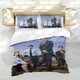 thumbnail image 5 of La Oficina TV Conjunto de sábanas temático, trío de piezas, cómodo y amigable con la piel, diseño único, regalo de decoración para el hogar para familiares, amigos y fans,135cm *200cm, 5 of 6