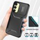 thumbnail image 2 of Funda Resistente para Samsung Galaxy A25 5G con Tapa Deslizante y Protección Militar Negro, 2 of 6