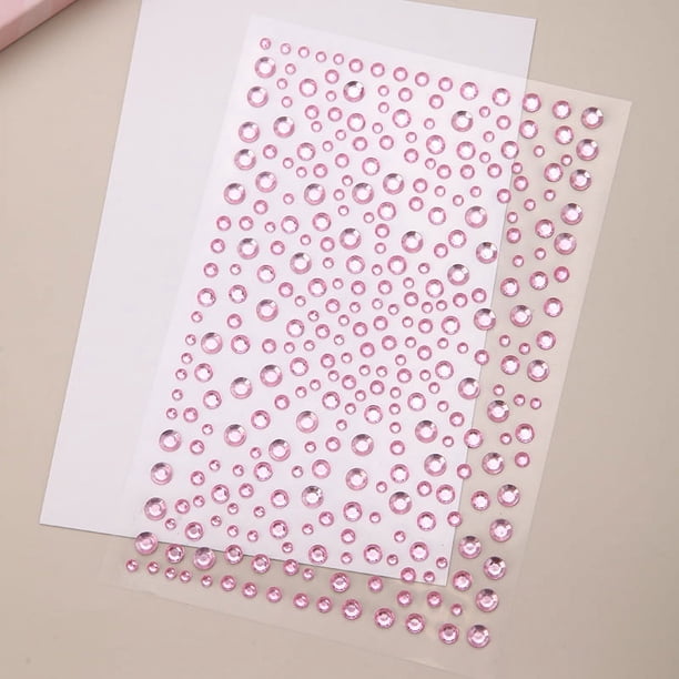Rhinestone Stickers Self Adhesive Glitter Gems Jewelry Stickers For Hair Face Nails Makeup Clothes Shoes Bags DIY Crafts Various Sizes