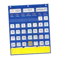 Bothyi - Calendario Pocket Chart Kindergarten Homeschool Back Classroom Calendar