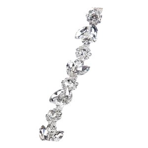 Bothyi - Adorno De Diamantes De Imitación Cadena De Boda Decorativa Blanca