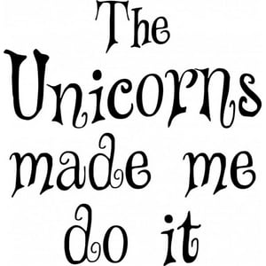 Rienda Libre Graphics - Decomural Unicorn Made Me Fairytale Ws-41417