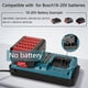thumbnail image 2 of Cargador Portátil de Doble Puerto para Bosch Batería de Litio Recargable de 14.4V-18V BAT622, BAT609, BAT618G BAT614, BAT618, BAT611, BAT610, BAT610G Cargador Rápido, 2 of 8