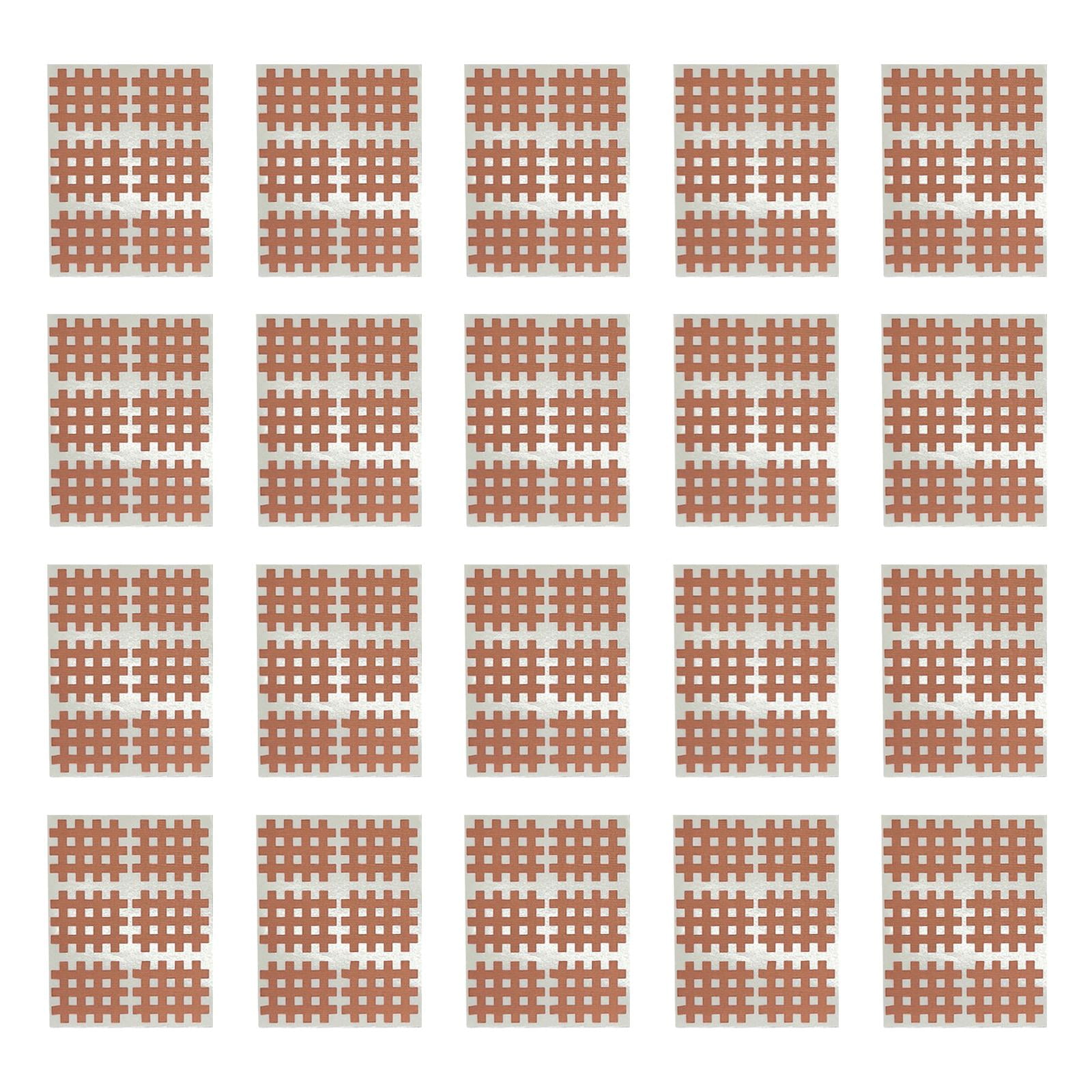 Magideal - 20x Cinta Muscular Cruzada Cinta De Rejilla Envoltura De Malla Autoadhesiva, Parche Transpirable Cintas Deportivas Pegatina Para Tenis Fútbol Gimnasio Seis Pegatinas