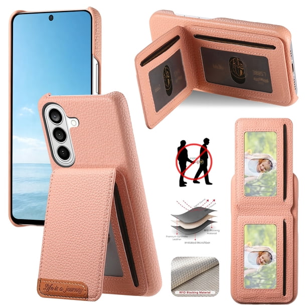 Funda FOXDOCK para Samsung Galaxy S26 Pro Resistente al agua, Antihuella, Soporte ajustable y RFID-rosa