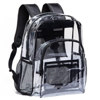 Mochila Transparente Vorspack Heavy Duty De Pvc Transparente Negro