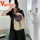 thumbnail image 3 of Yogodlns Summer Hollow Out Drawstring Hasp Straw Bag School Bag Knitting Backpacks Beach Bag Travel Holiday Ladies Tote Bag, 3 of 3