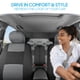 thumbnail image 2 of Juego Completo De Fundas De Asiento Polypro Gris Sobre Negro Ajuste Universal, 2 of 8