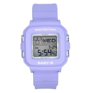 Casio - Reloj Baby-G Plus Digital 30 Aniversario Correa De Resina Morada Cuarzo 100M Para Mujer Con Soporte Especial Bgd-10K-6