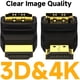 thumbnail image 2 of Adaptador HDMI VCE 90° 270° 2 Unidades 4K Oro, 2 of 3