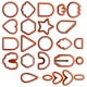 thumbnail image 4 of Juego De Cortadores De Arcilla Polimérica De Plástico De 24 Uds. Formas De Joyería De Arcilla Polimérica Para Ni?os, 4 of 5