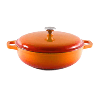 Genérico - Olla Hierro 38.5X30X9 Cm Naranja