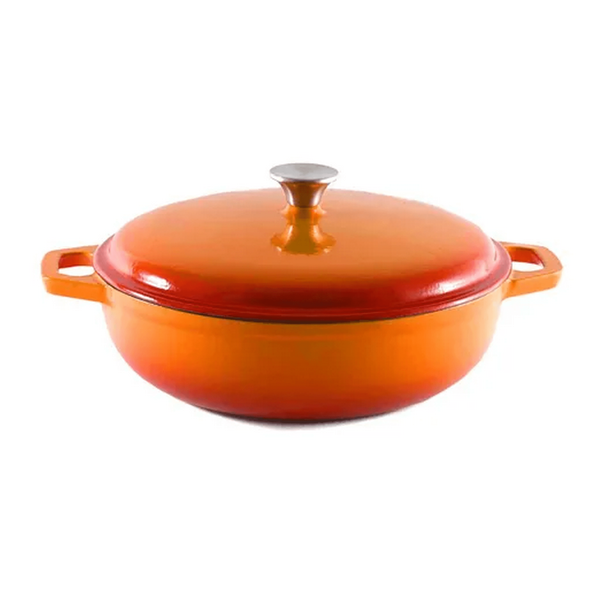 Genérico - Olla Hierro 38.5x30x9 Cm Naranja