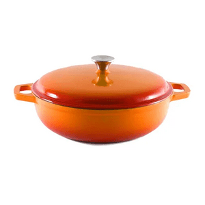 Genérico - Olla Hierro 38.5X30X9 Cm Naranja
