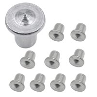 Magideal - 10 Uds. Pasadores De Centro Portátiles, Accesorios De Repuesto, Juego De Pasadores De Puntos De Taladro De Pasador, Pasadores De Punto De Pasador Para 6 Mm