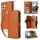 thumbnail image 2 of Funda Cartera con Cremallera y Correa para Samsung Galaxy S26 5G Soporte y Tarjetero Marrón, 2 of 6
