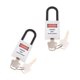 thumbnail image 5 of 2xseguridad candado de bloqueo de seguridad con llave de diferente pvc de acero inoxidable - blanco, 5 of 5