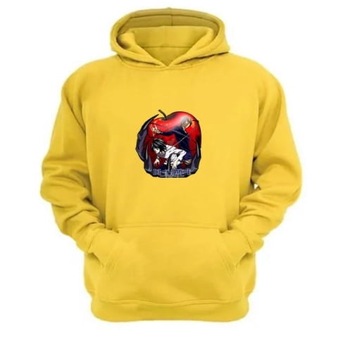 Genérico - Polerón Canguro Death Note Amarillo Talla Xl Unisex