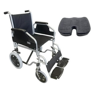 Glomed - Pack Silla De Rueda Geriátrica Ultra + Cojín Ergonometrico