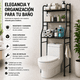 thumbnail image 2 of Mueble Organizador Estante Para Baño Inodoro Wc 3 Niveles Gm Negro, 2 of 6