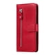 thumbnail image 3 of Funda tipo cartera para Samsung Galaxy A15 con bolsillo con cremallera y ranuras para tarjetas – Función de soporte Rojo, 3 of 6
