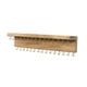 thumbnail image 5 of Organizador de soporte de joyería montado en la pared, colgador de collares con 22 ganchos, soporte para collar colgante, Estante para presentación de Marrón, 5 of 5