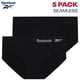 thumbnail image 3 of Pack de 5 braguitas Hipster Reebok para mujer, talla mediana, color negro, 3 of 6
