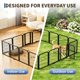 thumbnail image 4 of Corral para perros GarveeLife 61 cm 8 paneles plegable con puerta, 4 of 9