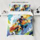 thumbnail image 1 of v1990 Bed Sheets pcs Football Pattern Duvet Cover Set - Print Bedding - Soft Bedroom/Guest Room Decor - Duvet Cover Pillowcases (no core) 3-Piece Bedding Set (1 Duvet Cover + 2 Pillow Shams) Bed S, 1 of 5