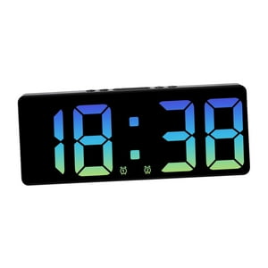 Genérico - Reloj Despertador Digital De 15,5 Cm, Reloj De Cabecera Con Retroiluminación Para Viajes, Luz Azul Versátil