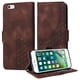 thumbnail image 5 of Carcasa FOXDOCK iPhone 6 Plus de cuero PU, diseño acolchado clásico, protección contra caídas y rayones, 5 of 5