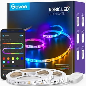 Tira De Luces Led Govee Rgbic, 20 M, Aplicación Bluetooth, Sincronización De Música
