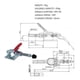 thumbnail image 4 of Clamp Empuje Gh-301al 90kg Palanca Tirador Rápido Horizontal, 4 of 5