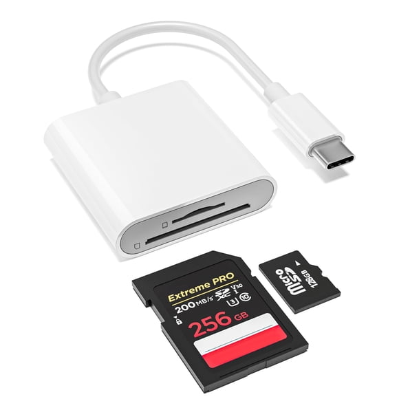 Lector de tarjetas SD USB-C de doble ranura para SD y MicroSD YOFEEPOP