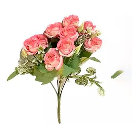 Genérico - Ramo Rosas Artificiales Pack Decoración