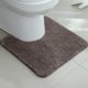 thumbnail image 1 of Xiao Hua Tapete de Baño Antideslizante en Forma de U para Piso de Inodoro, Marrón Grueso y Denso Esponjoso Suave de Felpa, Lavable a Máquina, Fuerte Absorción de Agua 20 Pulgadas x 20 Pulgadas, 1, 1 of 4