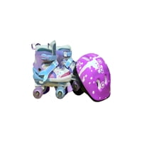 Genérico - Patin 4 Ruedas Con Luces Y Kit Talla M 35 38 Muilticolor2