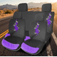 thumbnail image 3 of Funda Cubre Asiento 8 Piezas Mariposas Flores Auto Universal, 3 of 3