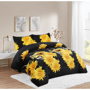 Mundo Shopping - Cobertor Plush Con Chiporro 2 Plazas Color Girasol Amarillo Diseño