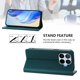 thumbnail image 3 of Funda Billetera con Soporte para Xiaomi 17T Bloqueo RFID Plegable Verde oscuro, 3 of 6