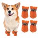 thumbnail image 1 of Uxcell Zapatos para Perros Botas, Protector de Patas Antideslizante Invierno con Correa Reflectante Impermeable, (4 Piezas, Oxford, Tamaño 7, Naranja), para Cachorros Pequeños, 1 of 7