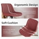 thumbnail image 5 of Set De 2 Taburetes De Bar Ajustables Rojos De Pu, 5 of 8