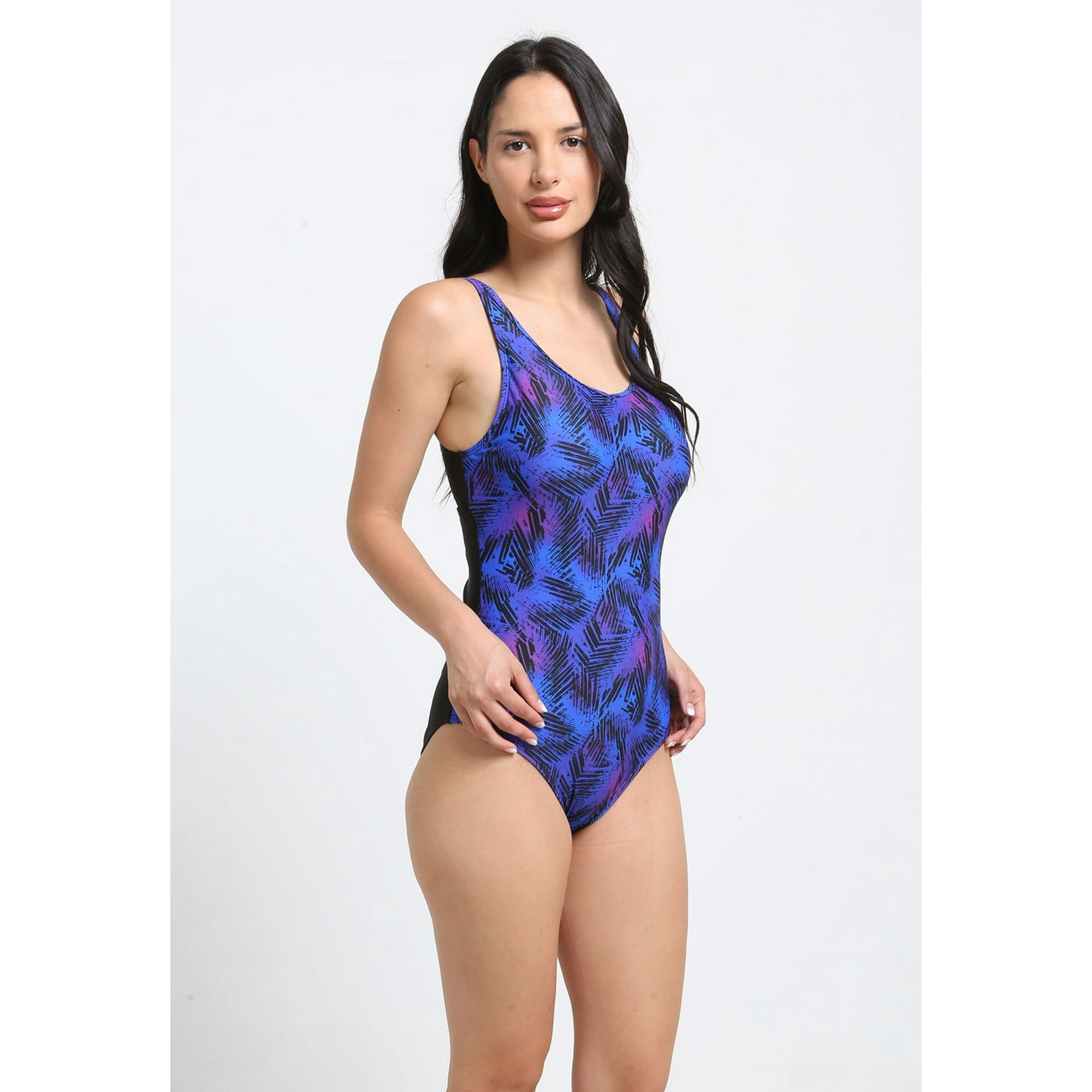 Samia - Enterito Sin Cortes Estampado Morado Xl