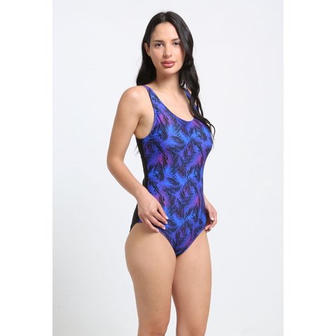 Samia - Enterito Sin Cortes Estampado Morado Xl