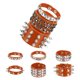 thumbnail image 1 of Uxcell 9Pcs Conjunto de Pulseras de Cuero con Tachuelas Rock Punk, 8.7"/22cm Muñequera Ajustable con Picos Góticos para Fiestas de Halloween Accesorios Emo Grunge, Naranja, 1 of 6