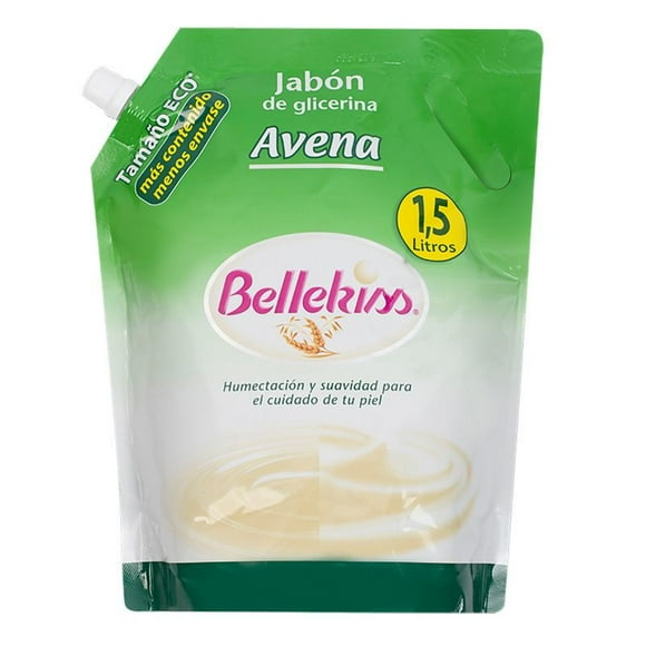 Jabón Bellekiss Glicerina Avena Doypack, 1500 ml