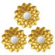thumbnail image 1 of Set 3 Marcos De Espejos Decorativos Flor Para Pared Hogar dorado, 1 of 6